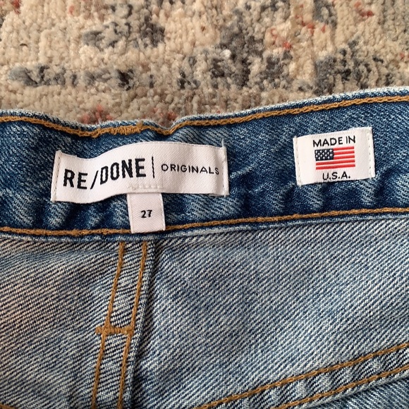 RE/DONE Original High Rise Denim Shorts 27 - Picture 5 of 6